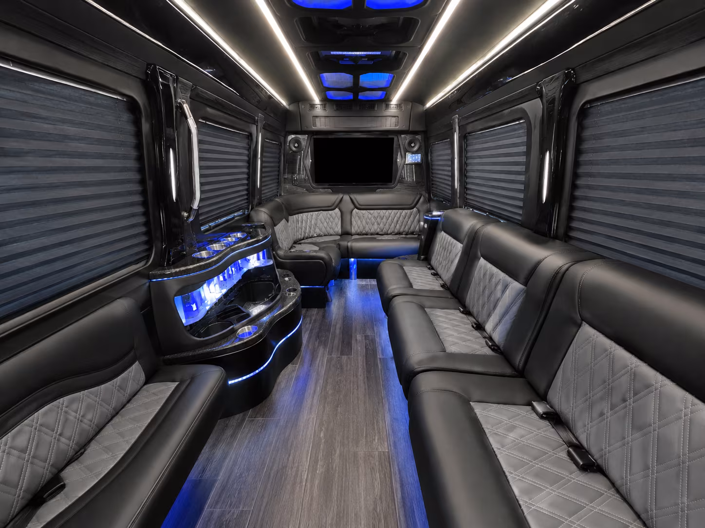 kenner 50 passenger party bus interior