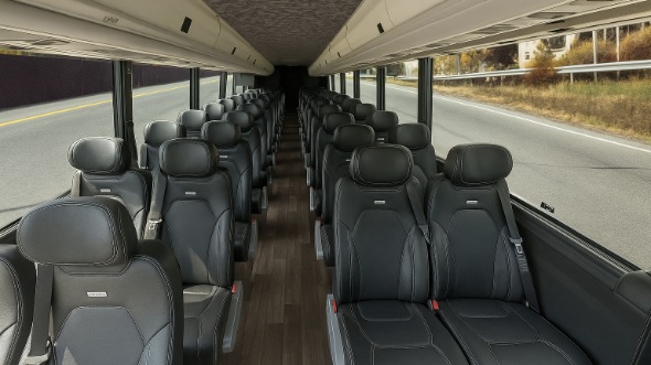 Interior of Charter Bus Company Biloxi's 15 Passenger Minibus in Biloxi