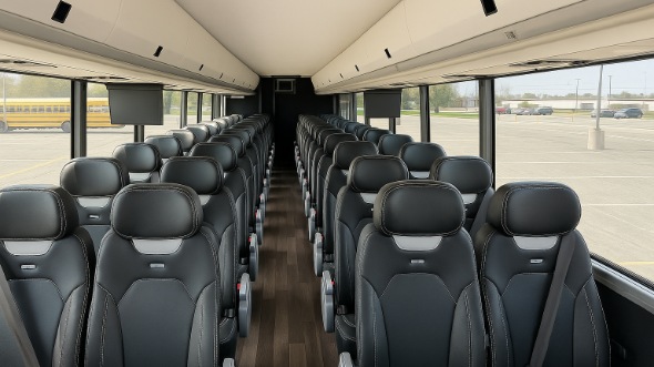 Interior of Charter Bus Company Hattiesburg's 28 Passenger Mini bus in Hattiesburg