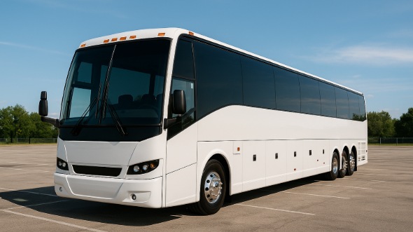 Exterior of Charter Bus Company Hattiesburg's 54 Passenger Charter Bus in Hattiesburg