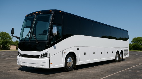 Exterior of Charter Bus Company New Orleans's 56 Passenger Charter Bus in New Orleans