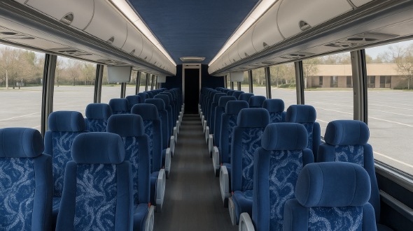 kenner 50 passenger charter bus inside