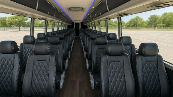 kenner 54 passenger charter bus rental