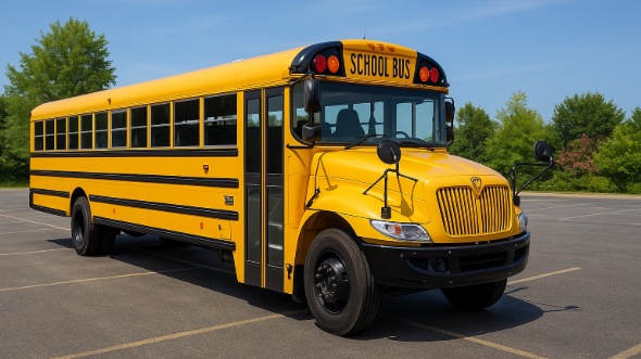 Exterior of Charter Bus Company Slidell's School Bus in Slidell